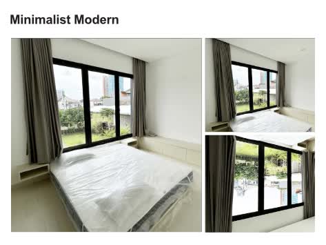 Desain interior kamar tidur minimalis modern di Solo