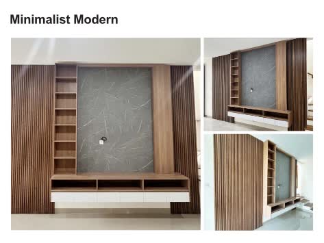 Interior ruang keluarga minimalis modern di Jogja